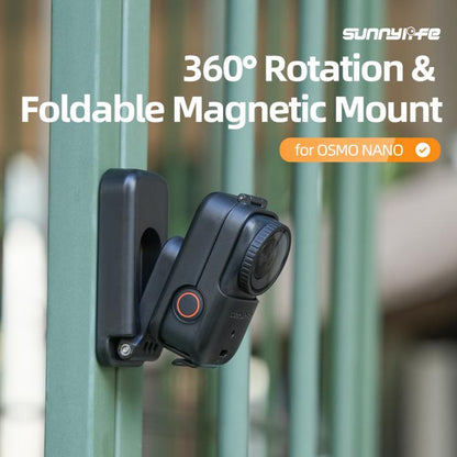 For DJI Osmo Nano Sunnylife Magnetic Mount 360 Degreee Rotation Angles Adjustable Tabletop Base Bracket, Magnetic Mount