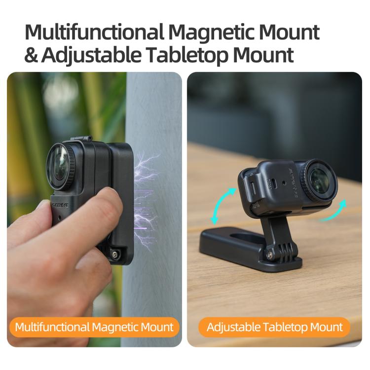 For DJI Osmo Nano Sunnylife Magnetic Mount 360 Degreee Rotation Angles Adjustable Tabletop Base Bracket, Magnetic Mount
