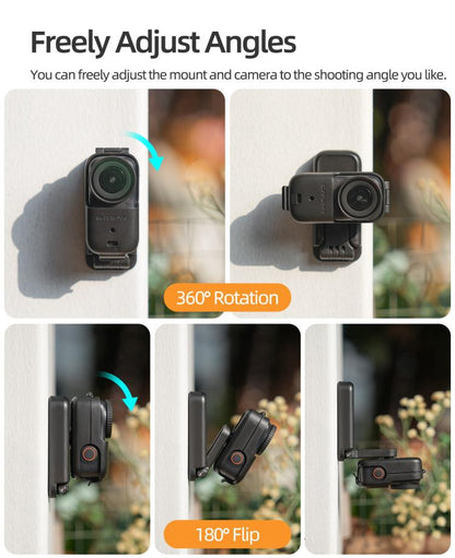 For DJI Osmo Nano Sunnylife Magnetic Mount 360 Degreee Rotation Angles Adjustable Tabletop Base Bracket, Magnetic Mount