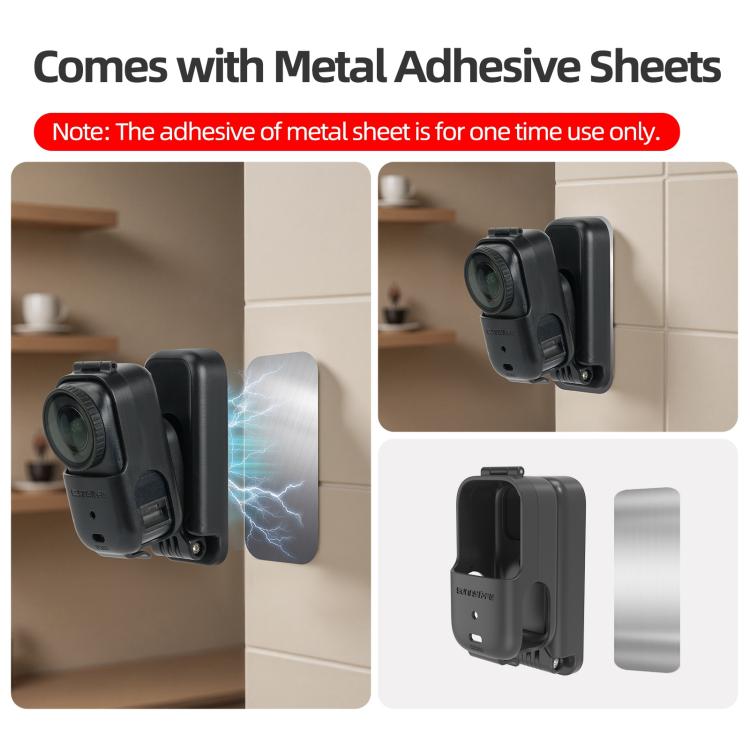 For DJI Osmo Nano Sunnylife Magnetic Mount 360 Degreee Rotation Angles Adjustable Tabletop Base Bracket, Magnetic Mount