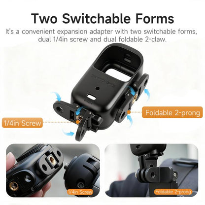 For DJI Osmo Nano Sunnylife Foldable Vertical-Horizontal Adapter Mount Protective Frame Mounting Brackets Housing Cover, Vertical-Horizontal Frame