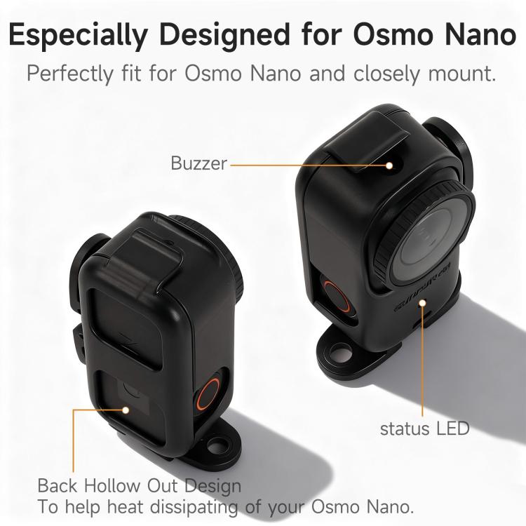 For DJI Osmo Nano Sunnylife Foldable Vertical-Horizontal Adapter Mount Protective Frame Mounting Brackets Housing Cover, Vertical-Horizontal Frame
