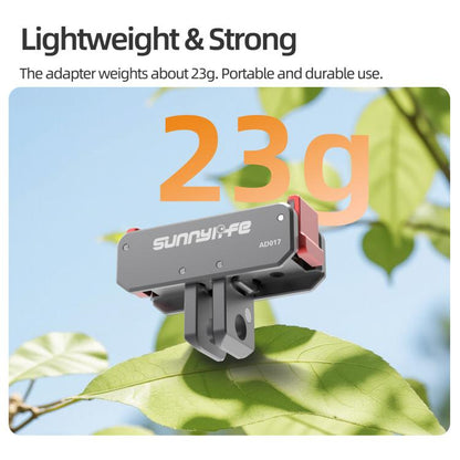Sunnylife Metal Magnetic Quick Release Adapter Mount Foldable Cam Stand 1/4 Adapter For DJI Osmo Nano / Osmo 360 / Action 5 Pro / 4 / 3, AD017 For DJI Osmo Nano / Osmo 360