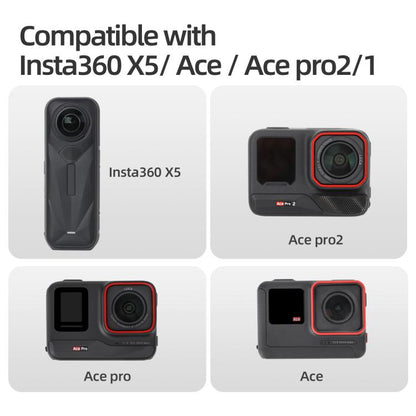 Sunnylife Metal Magnetic Quick Release Adapter Mount Action Camera Foldable Cam Stand 1/4 Adapter for Insta360 X5 / Ace / Ace Pro 2 / 1, AD020 For Insta360 X5 / Ace / Ace Pro 2 / 1