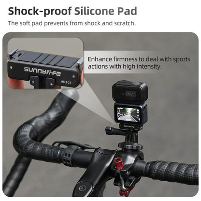 For DJI Osmo 360 Sunnylife Dual-Direction Magnetic Mount Quick-Release 1/4 Screw Foldable 2-prong Design Adapter Mount, AD107 For DJI Osmo 360