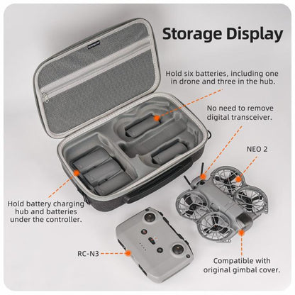 For DJI Neo 2 Sunnylife Portable Carrying Box Shoulder Bag Fly More Combo Bag, Fly More Combo Bag