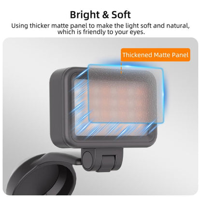 For DJI Osmo Pocket 4 Sunnylife Magnetic LED Video Light Adjustable Fill Light Tri-Color Dimmable Portable Fill Lamp