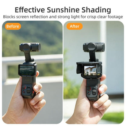 For Insta360 Luna Ultra Sunnylife Magnetic Screen Sun Hood Guard Foldable Screen Monitor Cover Protector, For Insta360 Luna Ultra