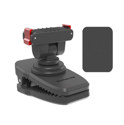Sunnylife Magnetic Quick-Release Backpack Clip Action Camera Clamp Vertical-Horizontal Mount for DJI Osmo 360 / Action 5 Pro / 4 / 3 / 2