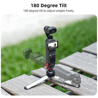 For DJI Osmo Pocket 4 / 3 Sunnylife Quick Release Adapter Mount 1/4 inch Interface 180 Degree Tilt Selfie Stick Adapter Stand, AD159 For DJI Osmo Pocket 4 / 3