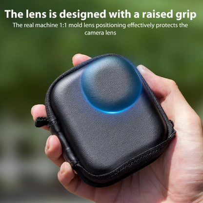 For DJI Osmo Nano Half-open Mini Body PU Storage Bag, For DJI Osmo Nano Black, For DJI Osmo Nano Grey