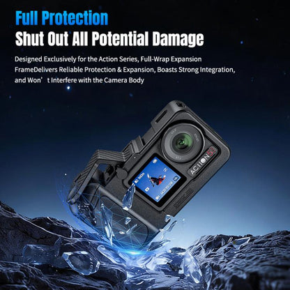 For DJI Osmo Action 5 Pro / 4 / 3 STARTRC 3 in 1 Expansion Power-Grip Street Shooting Handle Cage Kit, For DJI Osmo Action 5 Pro / 4 / 3 Power-Grip