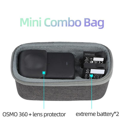 For DJI Osmo 360 Sunnylife Mini Travel Hard Storage Box Bag, OS-B029