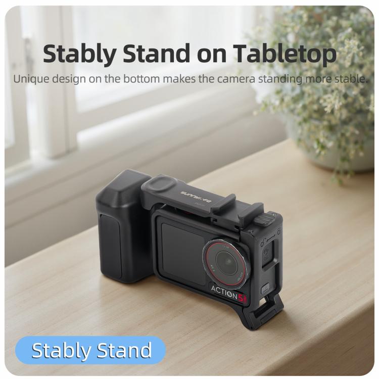 Sunnylife Street Photography Handle Ergonomic Hand Grip Quick Release Shutter Handle For DJI Action 5 Pro / 4 / 3, For DJI Action 5 Pro / 4 / 3