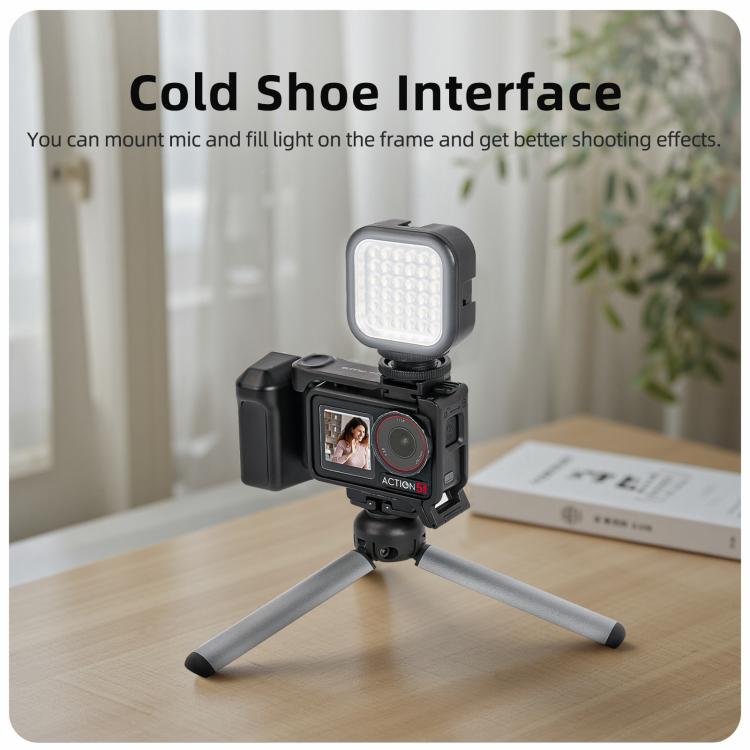 Sunnylife Street Photography Handle Ergonomic Hand Grip Quick Release Shutter Handle For DJI Action 5 Pro / 4 / 3, For DJI Action 5 Pro / 4 / 3