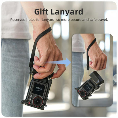 Sunnylife Street Photography Handle Ergonomic Hand Grip Quick Release Shutter Handle For DJI Action 5 Pro / 4 / 3, For DJI Action 5 Pro / 4 / 3
