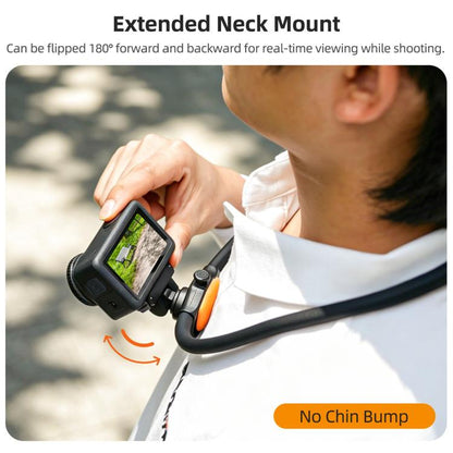 For DJI Osmo Nano / Action 6 Sunnylife Dual-Direction Magnetic Quick-Release Neck Mount Adjustable Selfie Holder with Body Strap, For DJI Osmo Nano / Action 6