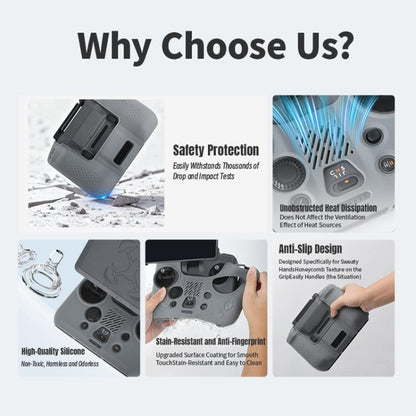 For DJI RC Pro STARTRC Silicone Shockproof Anti-scratch Cover, For DJI RC Pro 2