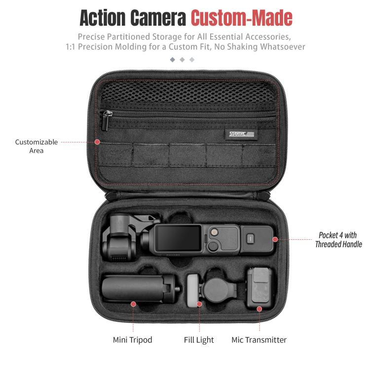 For DJI Osmo Pocket 4 STARTRC Portable Carrying Case Molded All-round Set Storage Bag, For DJI Osmo Pocket 4