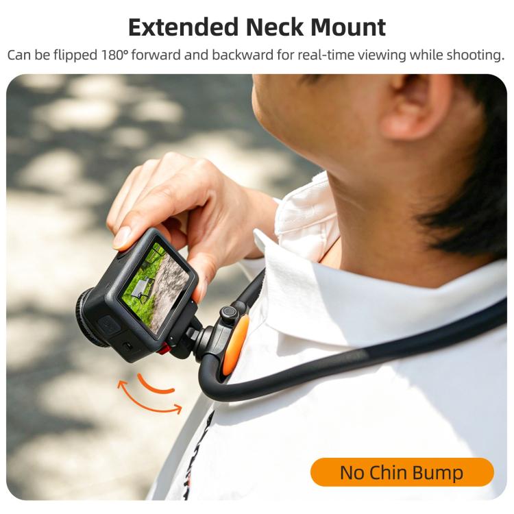 Sunnylife Magnetic POV Neck Mount Hand Free Video Vlog Neck Adjustable Selfie Holder with Body Strap For DJI Osmo 360 / Action 5 Pro / 4 / 3 / 2, For DJI Osmo 360 / Action 5 Pro / 4 / 3 / 2