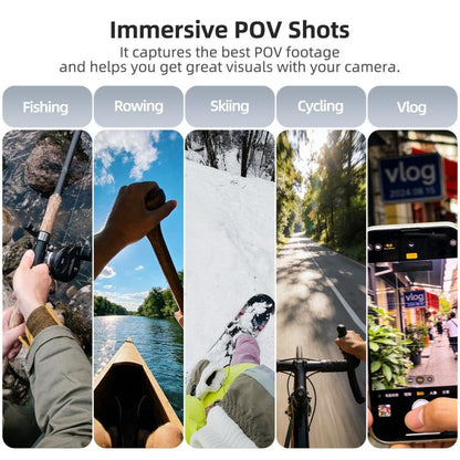 Sunnylife Magnetic POV Neck Mount Hand Free Video Vlog Neck Adjustable Selfie Holder with Body Strap For DJI Osmo 360 / Action 5 Pro / 4 / 3 / 2, For DJI Osmo 360 / Action 5 Pro / 4 / 3 / 2