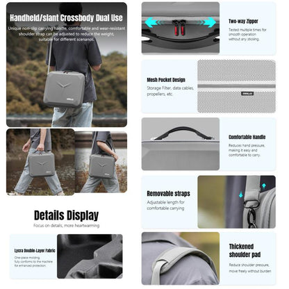 For DJI Mavic 4 Pro / RC Pro 2 STARTRC Shoulder PU Storage Bag Handbag, For DJI Mavic 4 Pro / RC 2