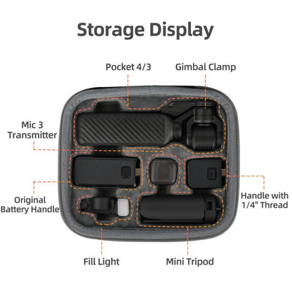 For DJI Osmo Pocket 4 / 3 Sunnylife Mini Carrying Case Handbag Creator Combo Bags, Creator Combo Bag