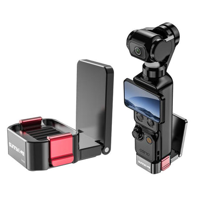 For DJI Osmo Pocket 4 / 3 Sunnylife Metal Quick-Release Magnetic Mount Tabletop Base Bracket Angles Adjustable Stand, OP4-ZJ154