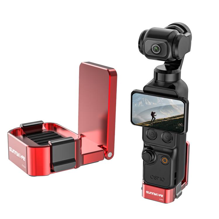 For DJI Osmo Pocket 4 / 3 Sunnylife Metal Quick-Release Magnetic Mount Tabletop Base Bracket Angles Adjustable Stand, OP4-ZJ154