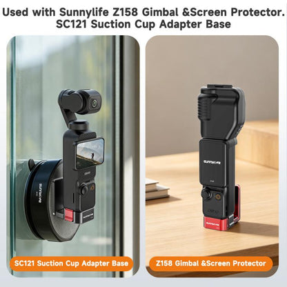For DJI Osmo Pocket 4 / 3 Sunnylife Metal Quick-Release Magnetic Mount Tabletop Base Bracket Angles Adjustable Stand, OP4-ZJ154