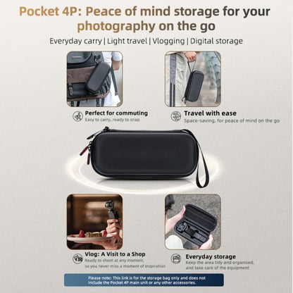 For DJI Osmo Pocket 4P STARTRC Portable Carrying Case Body Storage Bag, For DJI Osmo Pocket 4P
