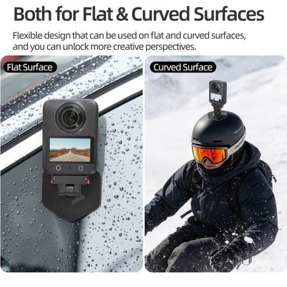 Sunnylife Magnetic Flexible Adhesive Helmet Mount Base Quick-Release Action Camera Holder For DJI Osmo 360 / Action 5 Pro / 4 / 3 / 2, For DJI Osmo 360 / Action 5 Pro / 4 / 3 / 2