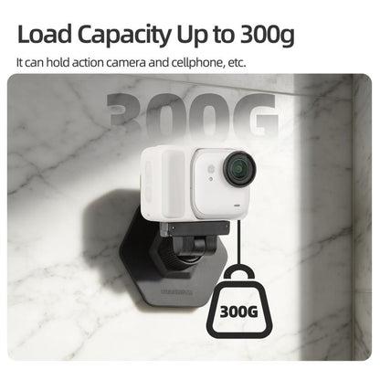For Insta360 GO Ultra Sunnylife Magnetic Flexible Adhesive Helmet Mount Base Quick-Release Action Camera Holder, For Insta360 GO Ultra