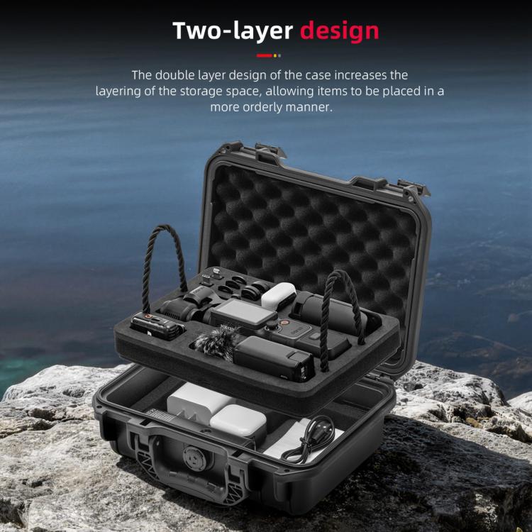 For DJI Osmo Pocket 4 STARTRC Waterproof  PP Dual-layer Suitcase All-purpose Set Storage Box, For DJI Osmo Pocket 4