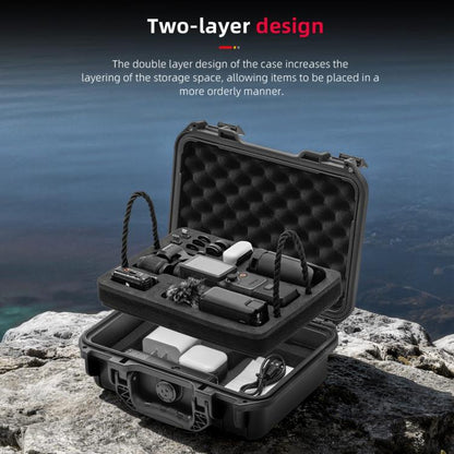 For DJI Osmo Pocket 4 STARTRC Waterproof  PP Dual-layer Suitcase All-purpose Set Storage Box, For DJI Osmo Pocket 4