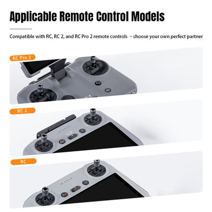 For DJI RC / RC 2 / RC Pro 2  2pcs STARTRC Foldable Metal Joystick Thumb Rocker, For DJI RC / RC 2 / RC Pro 2