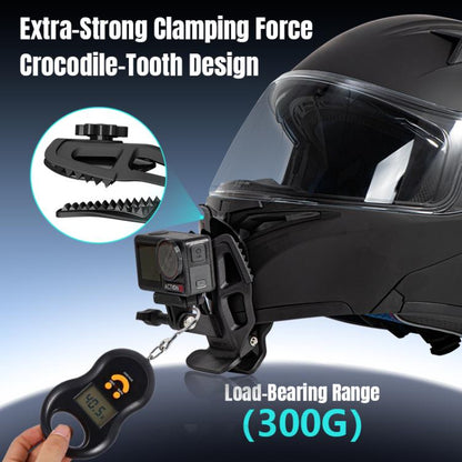 STARTRC Helmet Chin Mount Clip For GoPro, Insta360, DJI and Other Action Cameras, Helmet Chin Clip