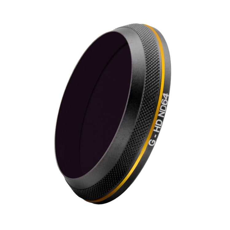 PGYTECH X4S-HD ND64 Gold-edge Lens Filter for DJI Inspire 2 / X4S Gimbal Camera Drone Accessories, ND64