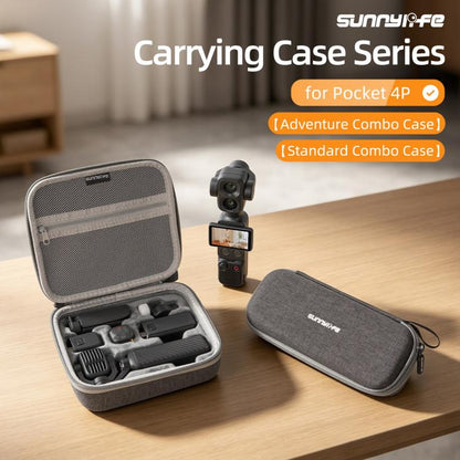 For DJI Osmo Pocket 4P Sunnylife Mini Carrying Case Handbag Portable Travel Case Protective Organizer Standard Combo Bags, For DJI Osmo Pocket 4P Standard Combo Bags