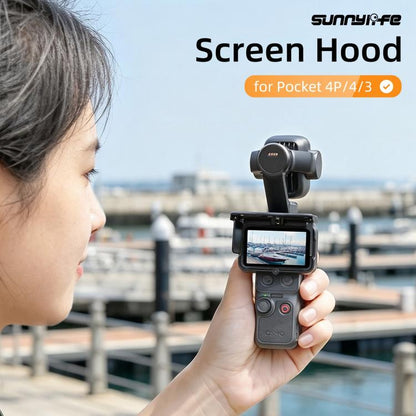 Sunnylife Screen Sun Hood Guard Screen Monitor Cover Protector For DJI Osmo Pocket 4P / 4 / 3, For DJI Osmo Pocket 4P / 4 / 3