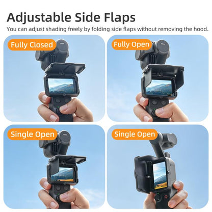 Sunnylife Screen Sun Hood Guard Screen Monitor Cover Protector For DJI Osmo Pocket 4P / 4 / 3, For DJI Osmo Pocket 4P / 4 / 3