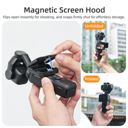 Sunnylife Screen Sun Hood Guard Screen Monitor Cover Protector For DJI Osmo Pocket 4P / 4 / 3, For DJI Osmo Pocket 4P / 4 / 3