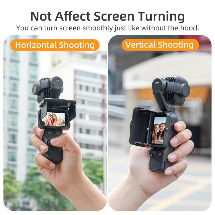 Sunnylife Screen Sun Hood Guard Screen Monitor Cover Protector For DJI Osmo Pocket 4P / 4 / 3, For DJI Osmo Pocket 4P / 4 / 3