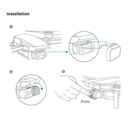 4 PCS PGYTECH P-12A-019 ND8 / 16 / 32 / 64 Dimming Lens Filter Set for DJI Mavic Mini Drone Accessories, ND8 / 16 / 32 / 64 Dimming Lens