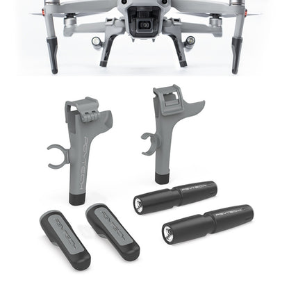 PGYTECH P-16A-038 Portable Heightened Landing Gear Extensions Rack LED Headlamp Set for DJI Mavic Air 2, LED Headlamp Set