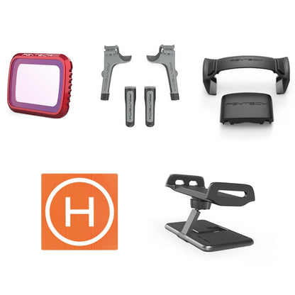 PGYTECH P-16A-042 Accessories Combo Propeller Blade Holder Landing Gear Filter Apron Plate Bracket Aet for DJI Mavic Air 2, P-16A-042