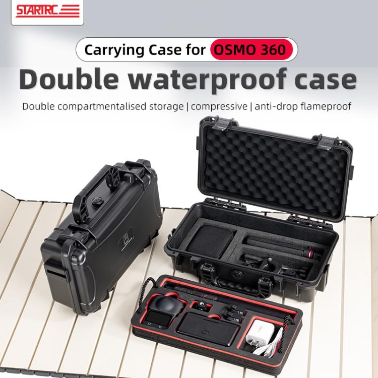 For DJI Osmo 360 STARTRC Waterproof EVA ABS Dual-layer Suitcase Storage Box, For DJI Osmo 360