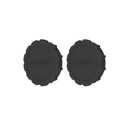 For DJI Osmo Action 3 / 4 Sunnylife 2pcs Scratch-resistant Camera Lens Cap Cover, For DJI Osmo Action 5 Pro / 4 / 3