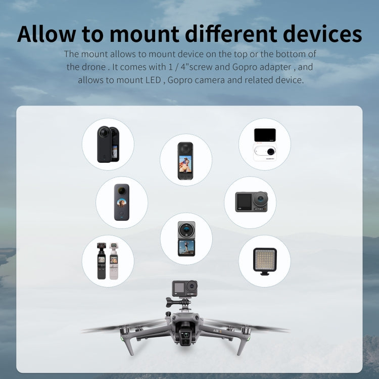 For DJI Air 3 STARTRC Night Navigation Light Speaker Expansion Mount, For DJI Air 3