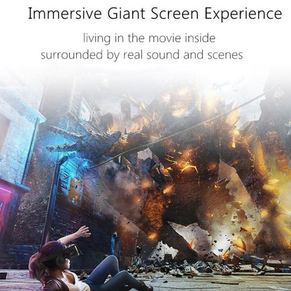 VR SHINECON G04E Virtual Reality 3D Video Glasses Suitable for 3.5 inch - 6.0 inch Smartphone with HiFi Headset